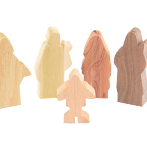 5 Multi-Wood Figures