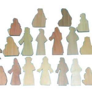 19 Multi-Wood Figures