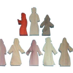 8 Multi-Wood Figures