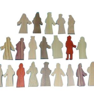 21 Multi-Wood Figures