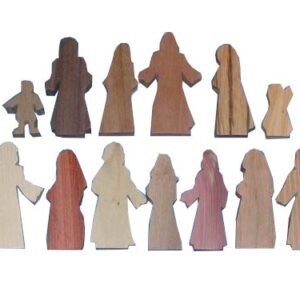 13 Multi-Wood Figures