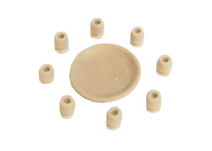 8 Chalices & Large Platter in Box