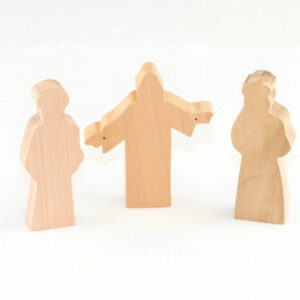 3 Multi-Wood Figures