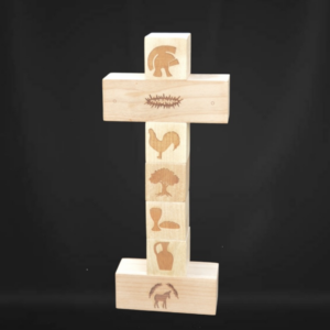 The Gift of the Cross Resurrection Blocks – Laser Engraved