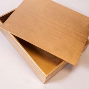 Gold Wood Parable Box
